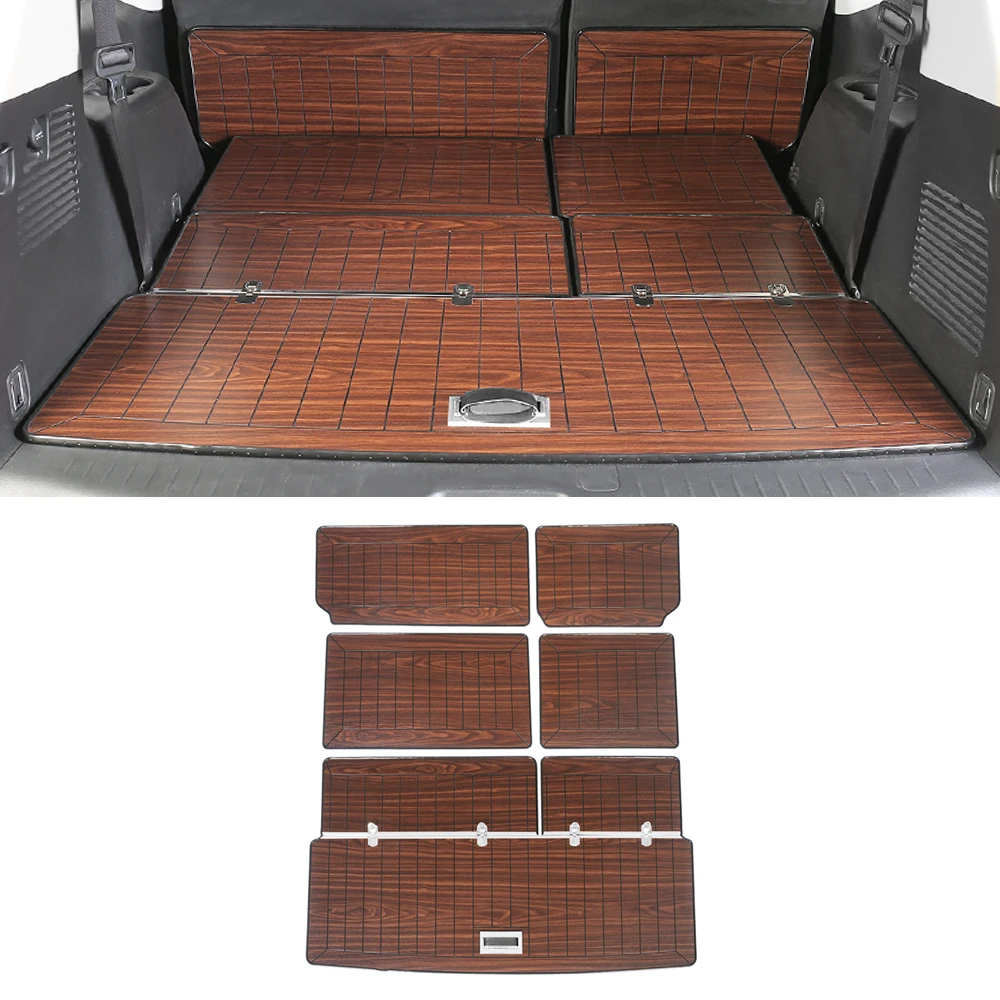 Car Accessories SUV Trunk Mats Cargo Liner 7 Seats Set Synthetic Wood Tray Pad Boot Mat Carpets For Nissan Patrol Y62 2010-2020
Car Accessories SUV Trunk Mats Cargo Liner 7 Seats Set Synthetic Wood Tray Pad Boot Mat Carpets For Nissan Patrol Y62 2010-2020