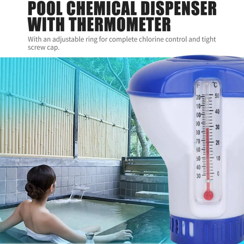 1Pcs 5-inch Swimming Pool Disinfection Automatic Dosing Device with Thermometer Useful Pool Chemical Dispenser with Thermometer
1Pcs 5-inch Swimming Pool Disinfection Automatic Dosing Device with Thermometer Useful Pool Chemical Dispenser with Thermometer