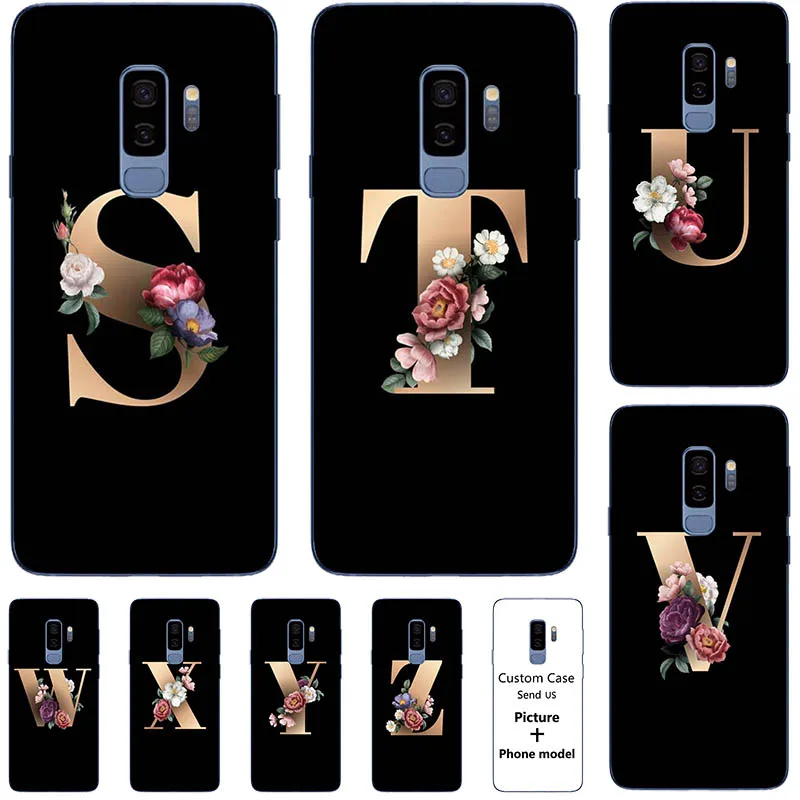 Flower 26 English Name Letters Custom Initial Case For Samsung Galaxy S9 Plus S9Plus S9 S 9 Soft Silicone Cover
Flower 26 English Name Letters Custom Initial Case For Samsung Galaxy S9 Plus S9Plus S9 S 9 Soft Silicone Cover