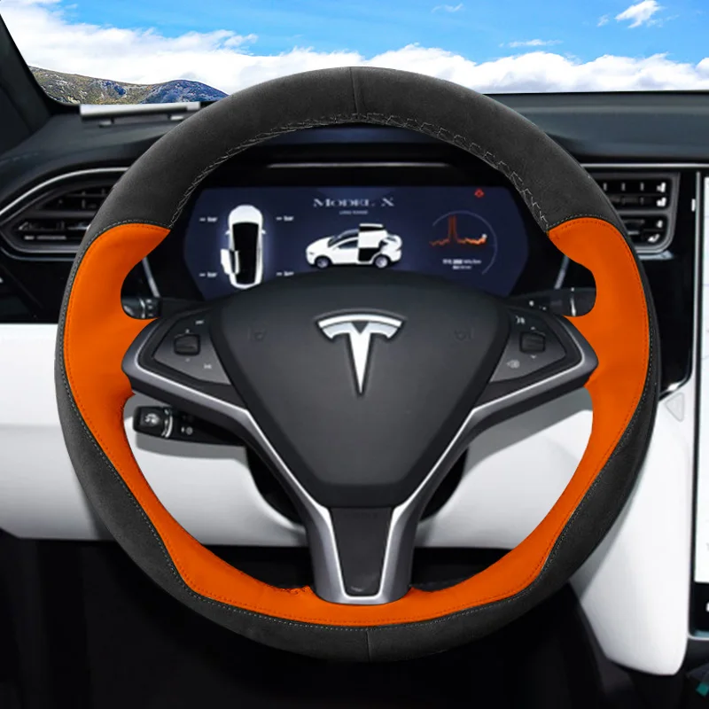 Suitable for Tesla Moel 3 Moel x Moel s Moel Y hand-stitched suede steering wheel cover leather grip cover 
Suitable for Tesla Moel 3 Moel x Moel s Moel Y hand-stitched suede steering wheel cover leather grip cover