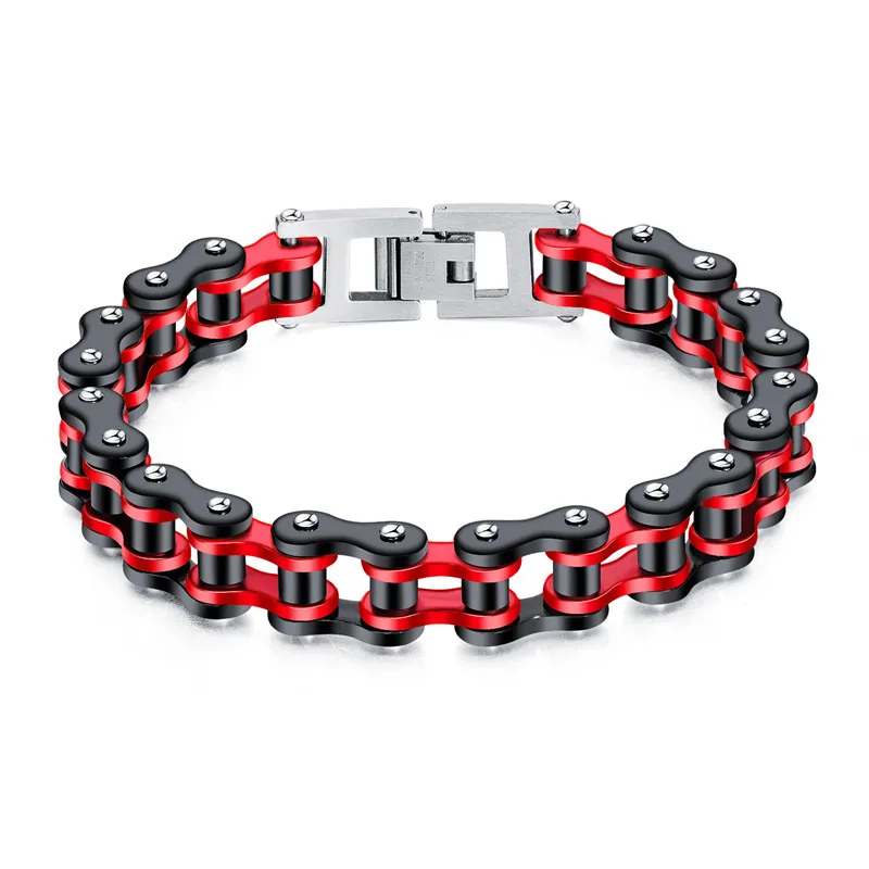 2021 New Punk Bicycle Chain Men Bracelet Color Stainless Steel 220mm Anti Allergy Fashion Bracelet For Men Women Jewelry Gift
2021 New Punk Bicycle Chain Men Bracelet Color Stainless Steel 220mm Anti Allergy Fashion Bracelet For Men Women Jewelry Gift