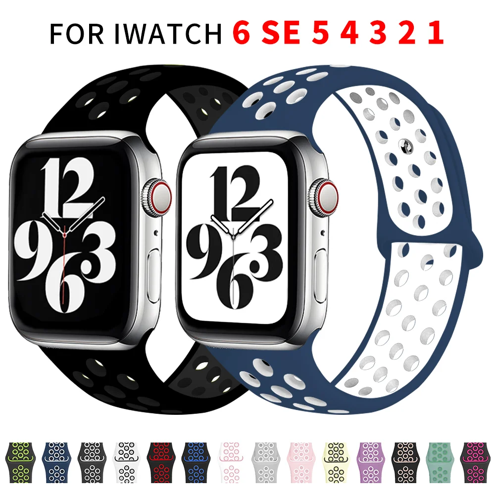 Strap for apple watch band 44mm 42mm 40mm 38mm silicone wristband smart watch Replacement belt correa bracelet iwatch 6 se 5 4 3
Strap for apple watch band 44mm 42mm 40mm 38mm silicone wristband smart watch Replacement belt correa bracelet iwatch 6 se 5 4 3