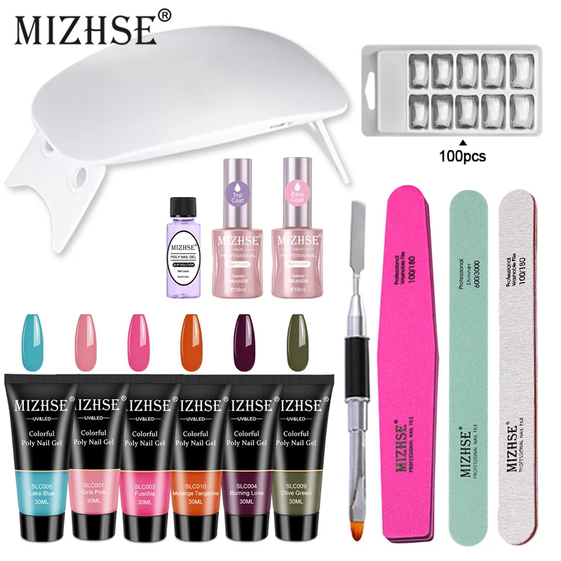 MIZHSE Poly Gel Kit 6 Вт УФ светодиодный Гель-лак Декоративный Лак для ногтей набор быстрого строительства для наращивания ногтей желе гель полигель
MIZHSE Poly Gel Kit 6 Вт УФ светодиодный Гель-лак Декоративный Лак для ногтей набор быстрого строительства для наращивания ногтей желе гель полигель