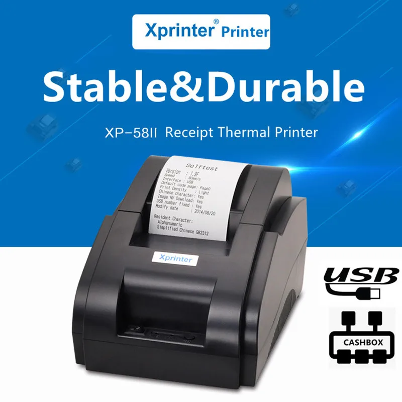 New Xprinter 58mm Receipt Printer Thermal Pos Printers For iOS Android Mobile Phone USB Port For Store 
New Xprinter 58mm Receipt Printer Thermal Pos Printers For iOS Android Mobile Phone USB Port For Store