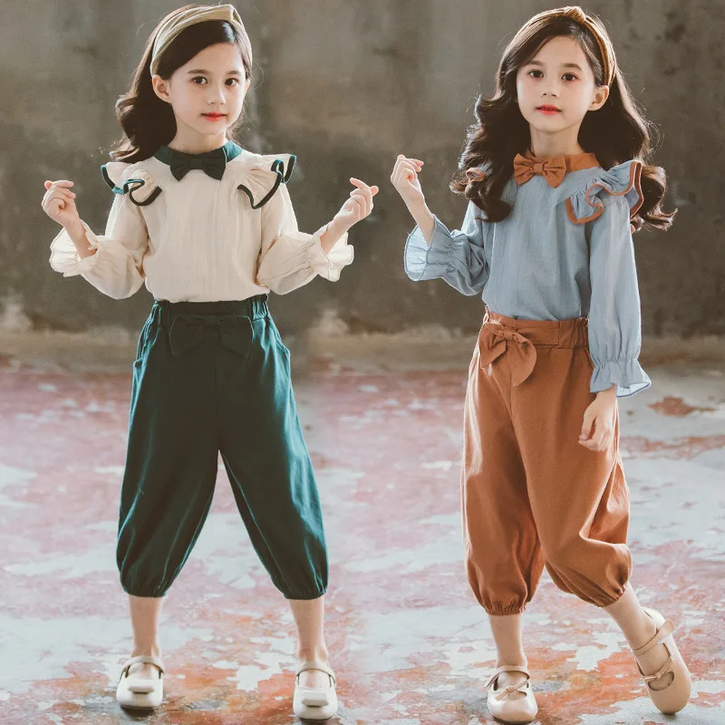 2020 Spring Kids Girls Clothes Sets Long Sleeve T-shirts+Pants 2pcs Summer Children Clothing Teenage Girls Suit 4 6 8 10 12 Year 
2020 Spring Kids Girls Clothes Sets Long Sleeve T-shirts+Pants 2pcs Summer Children Clothing Teenage Girls Suit 4 6 8 10 12 Year
