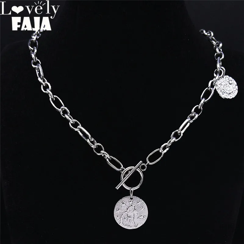 Stainless Steel Aquarius Necklaces Chocker for Women Silver Color 12 Constellations Astrology Necklace Jewelry bijoux NPY10S03
Stainless Steel Aquarius Necklaces Chocker for Women Silver Color 12 Constellations Astrology Necklace Jewelry bijoux NPY10S03