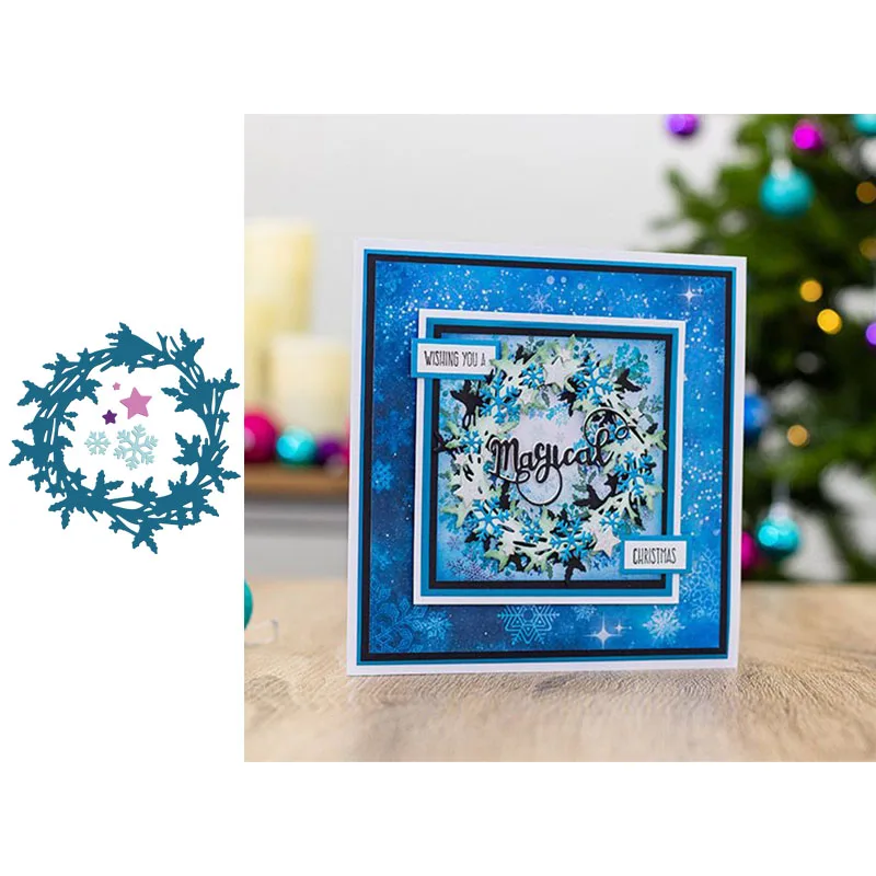 Metal Cutting Dies Wreath Star Snowflake Decoration Frame Scrapbooking Album Paper DIY Cards Crafts Embossing Die Cuts New 2019
Metal Cutting Dies Wreath Star Snowflake Decoration Frame Scrapbooking Album Paper DIY Cards Crafts Embossing Die Cuts New 2019