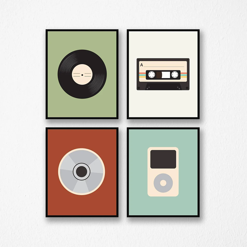 Retro Music Boys CD Poster Print Music Through The Ages Wall Art Picture Record Canvas Painting for Kids Room Home Decor No Fram
Retro Music Boys CD Poster Print Music Through The Ages Wall Art Picture Record Canvas Painting for Kids Room Home Decor No Fram
