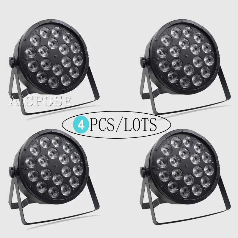 4 шт./lots18x12W RGBW в 1 Светодиодный светильник Par 18*12 Вт DMX512 дискотечный