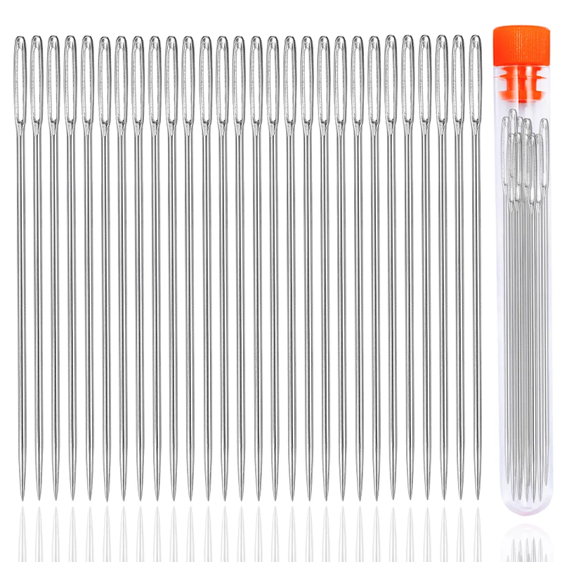 Nonvor 28PCS Elderly Needle-side Hole Blind Needle ,Stitching Needles, Stainless Steel Yarn Knitting Needles Plastic Bottle
Nonvor 28PCS Elderly Needle-side Hole Blind Needle ,Stitching Needles, Stainless Steel Yarn Knitting Needles Plastic Bottle