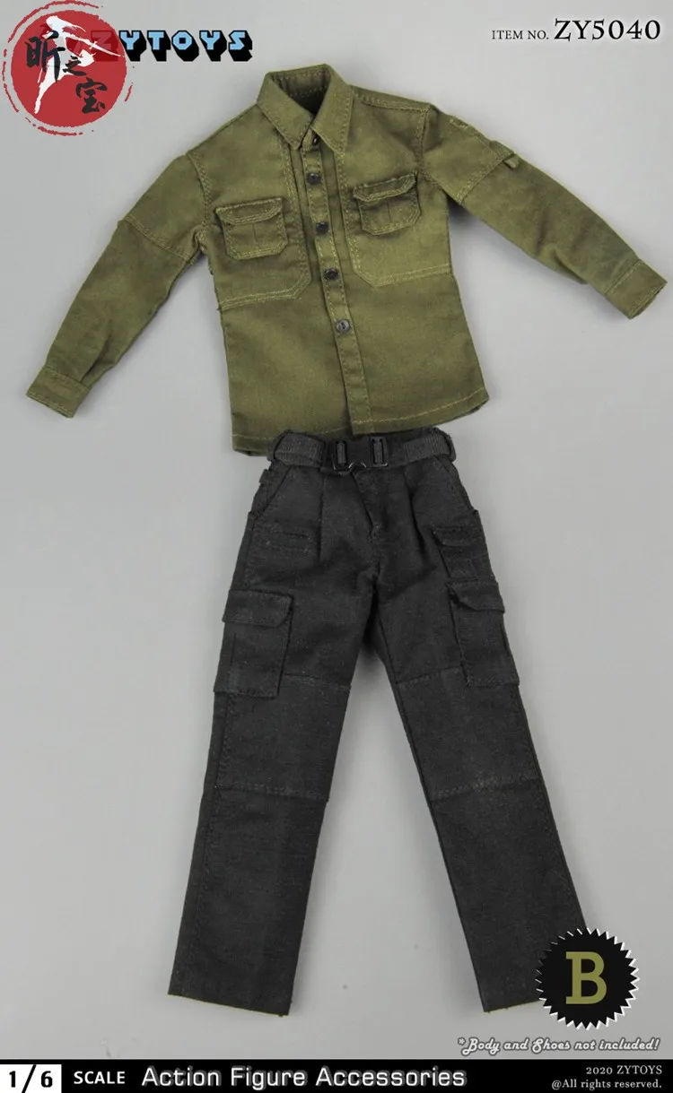 1/6 Scale ZYTOYS (ZY5040) men's Clothing PMC Field Service Suit For 12 Inch Action Figure Model Accessories In Stock
1/6 Scale ZYTOYS (ZY5040) men's Clothing PMC Field Service Suit For 12 Inch Action Figure Model Accessories In Stock