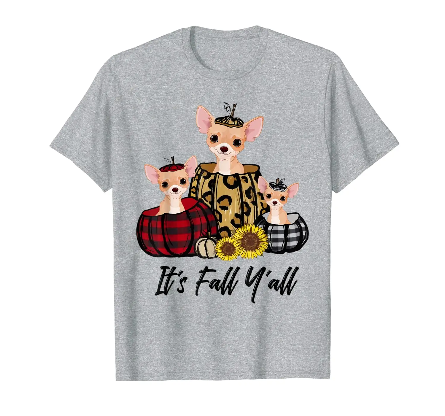 Chihuahua In Leopard Pumpkin Autumn Thanksgiving T-Shirt 
Chihuahua In Leopard Pumpkin Autumn Thanksgiving T-Shirt