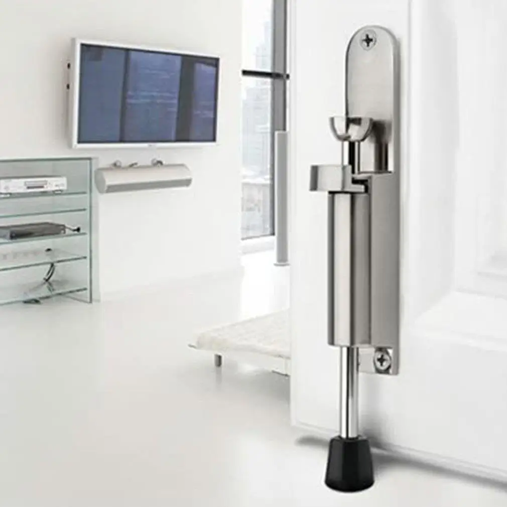 Stainless Steel Telescopic Door Stopper Silver Spring Loaded Step-On Door Holder Door Stops For Household Hardware
Stainless Steel Telescopic Door Stopper Silver Spring Loaded Step-On Door Holder Door Stops For Household Hardware