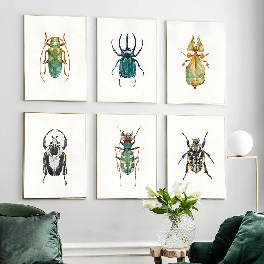 Nordic Animal Art Canvas Painting Colourful Insect Poster Living Room Corridor Wall Picture Print for Home Decoration Mural
Nordic Animal Art Canvas Painting Colourful Insect Poster Living Room Corridor Wall Picture Print for Home Decoration Mural