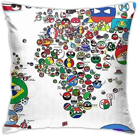 Pooizsdzzz Pondball Countryball World Map Square(45cmx45cm) Pillowcase Home Bed Room Interior Decoration
Pooizsdzzz Pondball Countryball World Map Square(45cmx45cm) Pillowcase Home Bed Room Interior Decoration