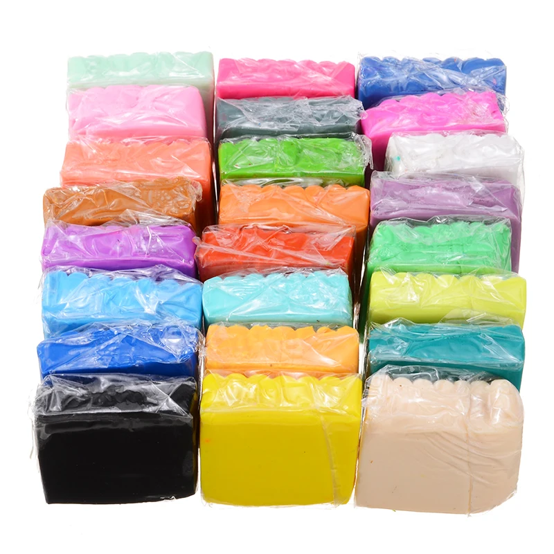 24 Colors Soft Polymer Clay Set Air Dry Clay Polymer Play Dough With Modeling Tools DIY Kids Playdough Educational Toys
24 Colors Soft Polymer Clay Set Air Dry Clay Polymer Play Dough With Modeling Tools DIY Kids Playdough Educational Toys