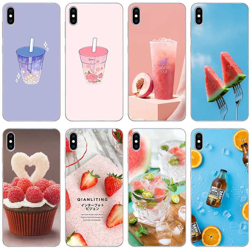 Fruit milk tea pattern phone case For iPhone 11 12 Pro Max X XS XR Xs Max Mini 6 6s 7 8 Plus Silica gel Cover
Fruit milk tea pattern phone case For iPhone 11 12 Pro Max X XS XR Xs Max Mini 6 6s 7 8 Plus Silica gel Cover