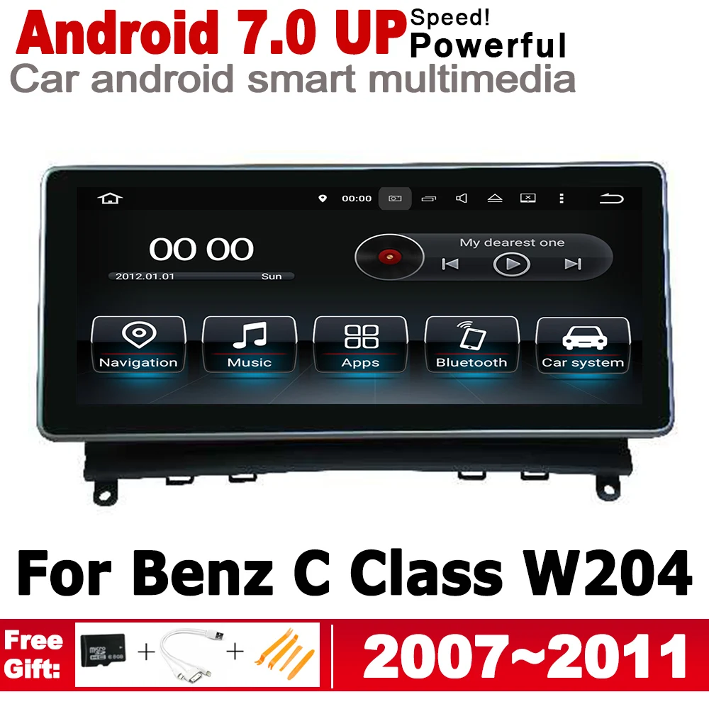 Android автомобильный плеер для Mecerdes Benz C W204 2007 ~ 2011 NTG оригинальный стиль 2 Din HD экран