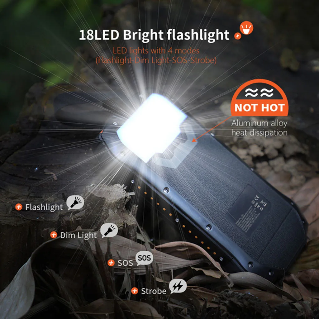 26800mAh Solar Power Bank QI3.0 PD Waterproof Powerbank Battery Poverbank Portable Charger for Xiaomi Huawei Iphone
26800mAh Solar Power Bank QI3.0 PD Waterproof Powerbank Battery Poverbank Portable Charger for Xiaomi Huawei Iphone