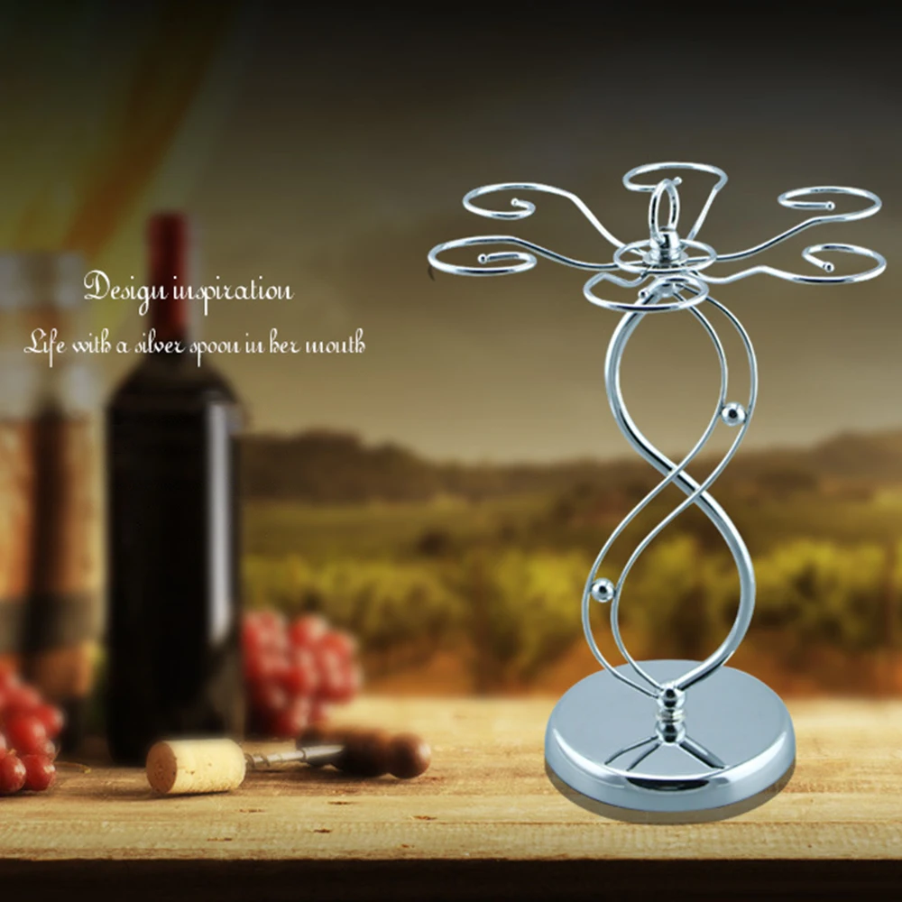 Стойка из нержавеющей стали для бокалов вина, подставка для бокалов для красного вина с 6 крючками, подвесная стойка для бокалов
Стойка из нержавеющей стали для бокалов вина, подставка для бокалов для красного вина с 6 крючками, подвесная стойка для бокалов