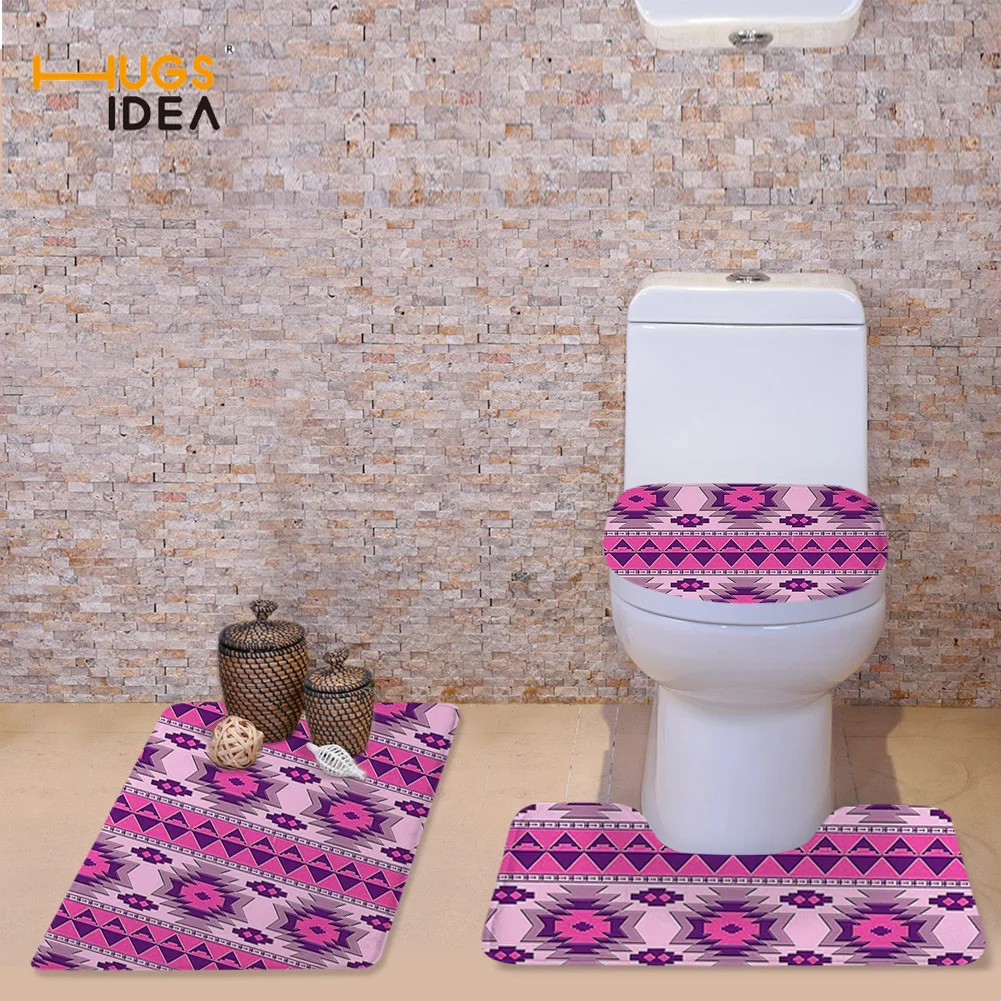 HUGSIDEA 3 Pieces Bath Rug Set With Toilet Seat Cover Beautiful Geometric Pattern Non-slip WC Floor Mat Rugs Good Quality 2021
HUGSIDEA 3 Pieces Bath Rug Set With Toilet Seat Cover Beautiful Geometric Pattern Non-slip WC Floor Mat Rugs Good Quality 2021