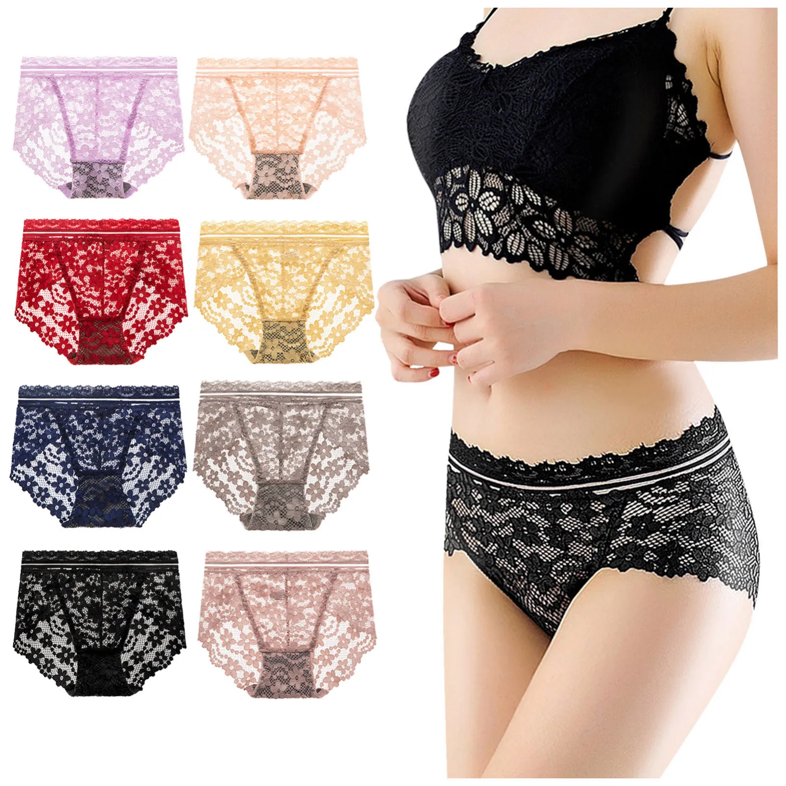 Sexy Ladies Transparent Lace Panties Cotton Hollow Breathable Quality Period Proof Briefs High Waist Female Underpants
Sexy Ladies Transparent Lace Panties Cotton Hollow Breathable Quality Period Proof Briefs High Waist Female Underpants