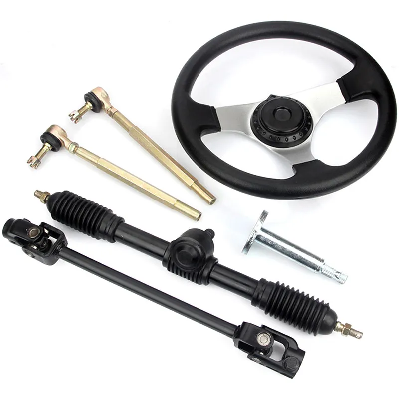 300mm Steering wheel 320mm Assembly High Quanlity Full Steel Gear Rack Pinion Fit For China 110cc Go Kart Buggy UTV Bike Parts
300mm Steering wheel 320mm Assembly High Quanlity Full Steel Gear Rack Pinion Fit For China 110cc Go Kart Buggy UTV Bike Parts