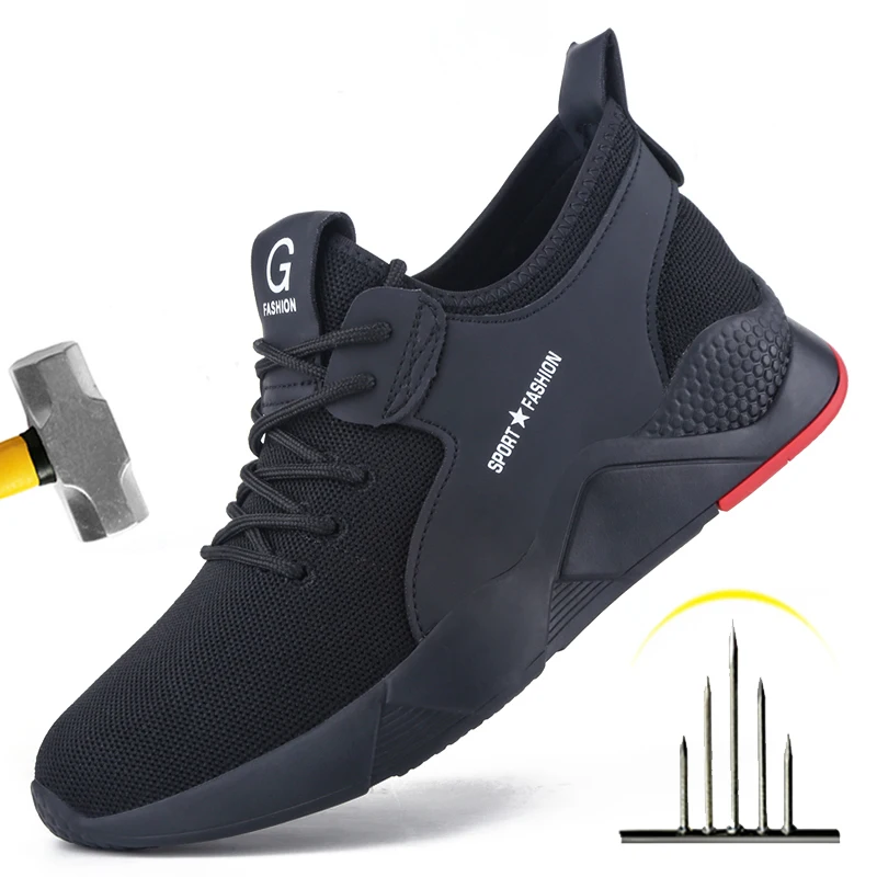 Breathable Male Steel Toe Work Shoes Puncture-Proof Safety Shoes Man Work Sneakers Indestructible Safety Boots Male Dropshipping
Breathable Male Steel Toe Work Shoes Puncture-Proof Safety Shoes Man Work Sneakers Indestructible Safety Boots Male Dropshipping