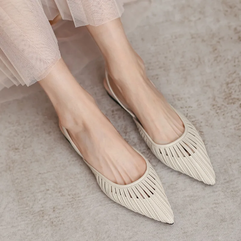 Fairy style sandals 2021 summer new shallow mouth gentle pointed toe with hollow flat shoes female
Fairy style sandals 2021 summer new shallow mouth gentle pointed toe with hollow flat shoes female