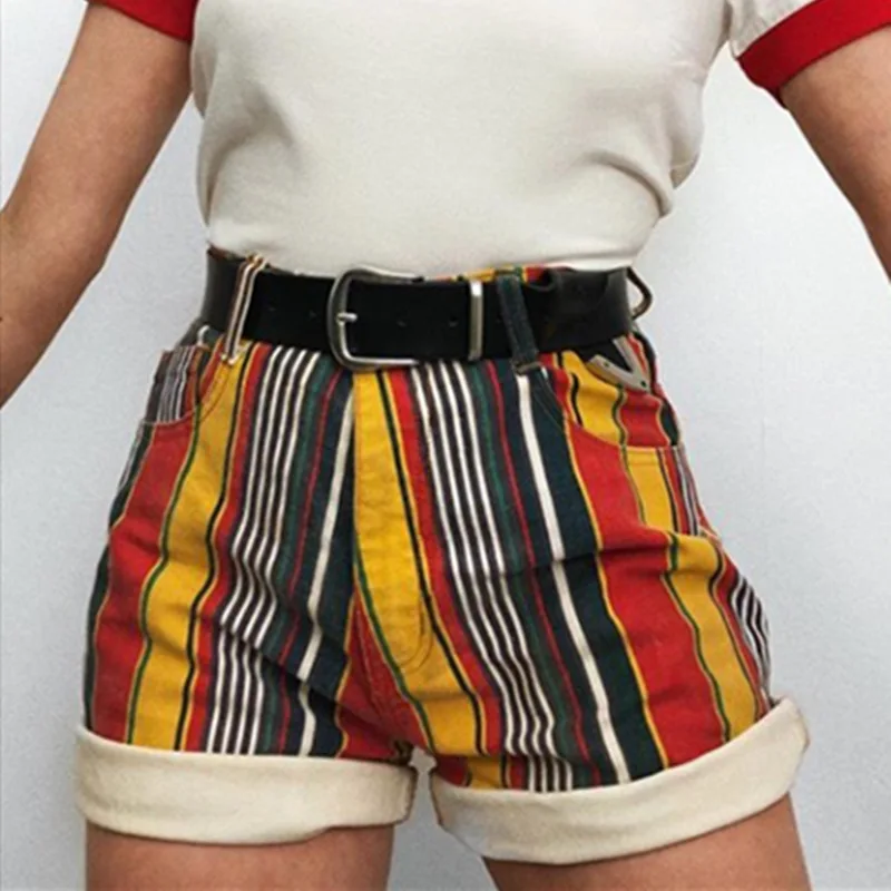 2021 Summer Style Casual Shorts Women BeachTassel Stripe Print Short Feminino Elastic High Waist Shorts
2021 Summer Style Casual Shorts Women BeachTassel Stripe Print Short Feminino Elastic High Waist Shorts