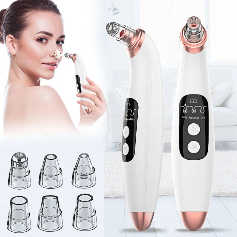 Blackhead Remover Electric Vacuum Suction Nose Cleaner T Zone Deep Pore Acne Pimple Removal Beauty Facial Skin Care Tool Machine
Blackhead Remover Electric Vacuum Suction Nose Cleaner T Zone Deep Pore Acne Pimple Removal Beauty Facial Skin Care Tool Machine