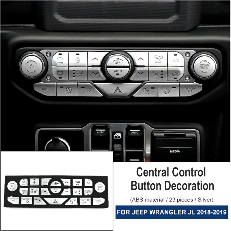 Car Interior Modification Accessories ABS Hight Quality Silver Window Control Decoration Interior Fit For Jeep Wrangler JL 2018
Car Interior Modification Accessories ABS Hight Quality Silver Window Control Decoration Interior Fit For Jeep Wrangler JL 2018