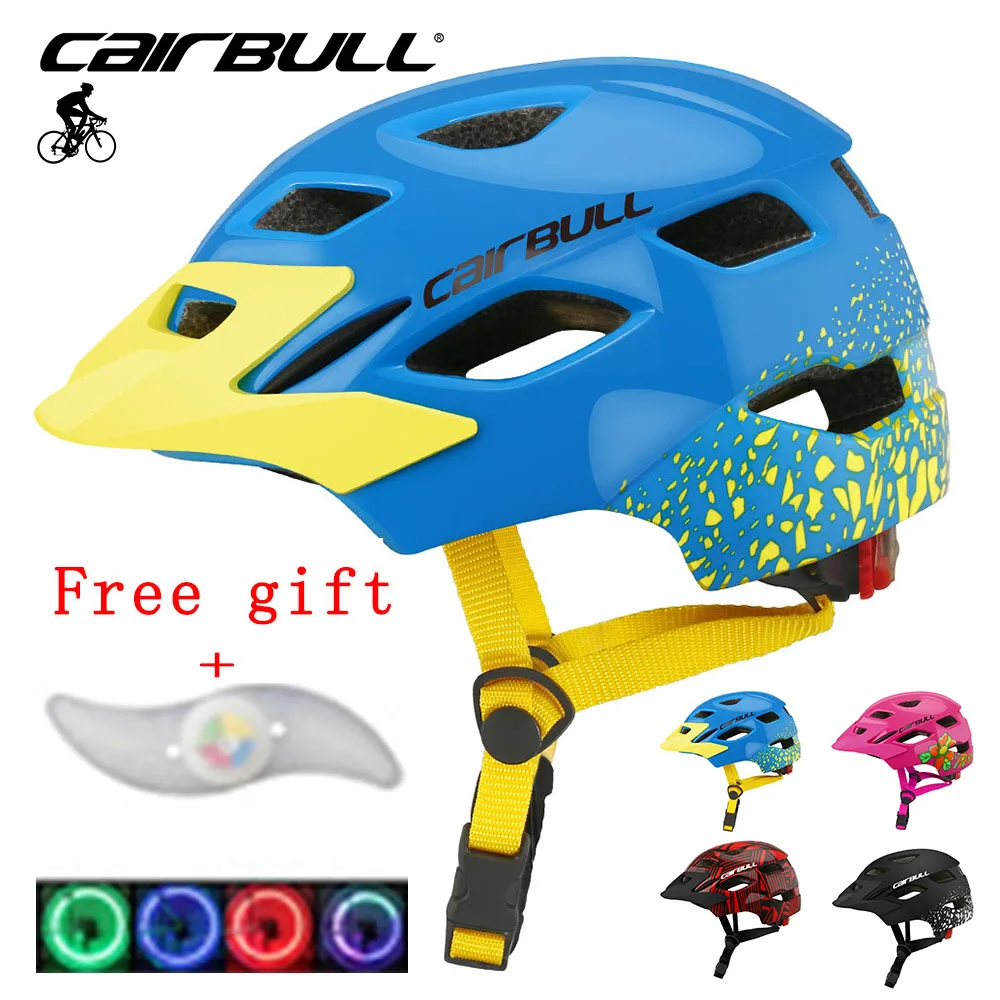 CAIRBULL Child Bicycle Safety Helmet With taillight Lightweight Cycling Skating Sport Bike Scooter BMX Skate Stunt Bomber Helmet
CAIRBULL Child Bicycle Safety Helmet With taillight Lightweight Cycling Skating Sport Bike Scooter BMX Skate Stunt Bomber Helmet
