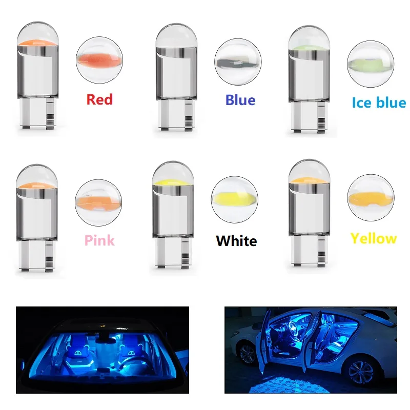 10pcs T10 Car LED Bulbs 168 194 192 DC 12v flexible AUTO interior Lamp Red Blue Green Yellow White Pink License Plate Lamp
10pcs T10 Car LED Bulbs 168 194 192 DC 12v flexible AUTO interior Lamp Red Blue Green Yellow White Pink License Plate Lamp