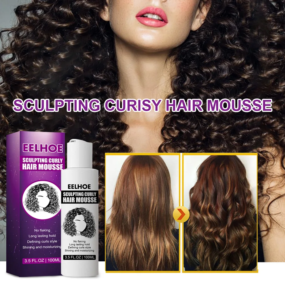 100ml Curly Hair Mousse Hair Boost Defining Cream Anti-Frizz Long Lasting Hold Hair Repair Moisturize Styling Gel Mousse Women
100ml Curly Hair Mousse Hair Boost Defining Cream Anti-Frizz Long Lasting Hold Hair Repair Moisturize Styling Gel Mousse Women