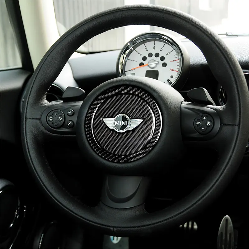 Carbon Fiber Car Accessories Interior Steering Wheel Decoration Decals Cover Trim Stickers For MINI R55 R56 R60 R61 2007-2013
Carbon Fiber Car Accessories Interior Steering Wheel Decoration Decals Cover Trim Stickers For MINI R55 R56 R60 R61 2007-2013