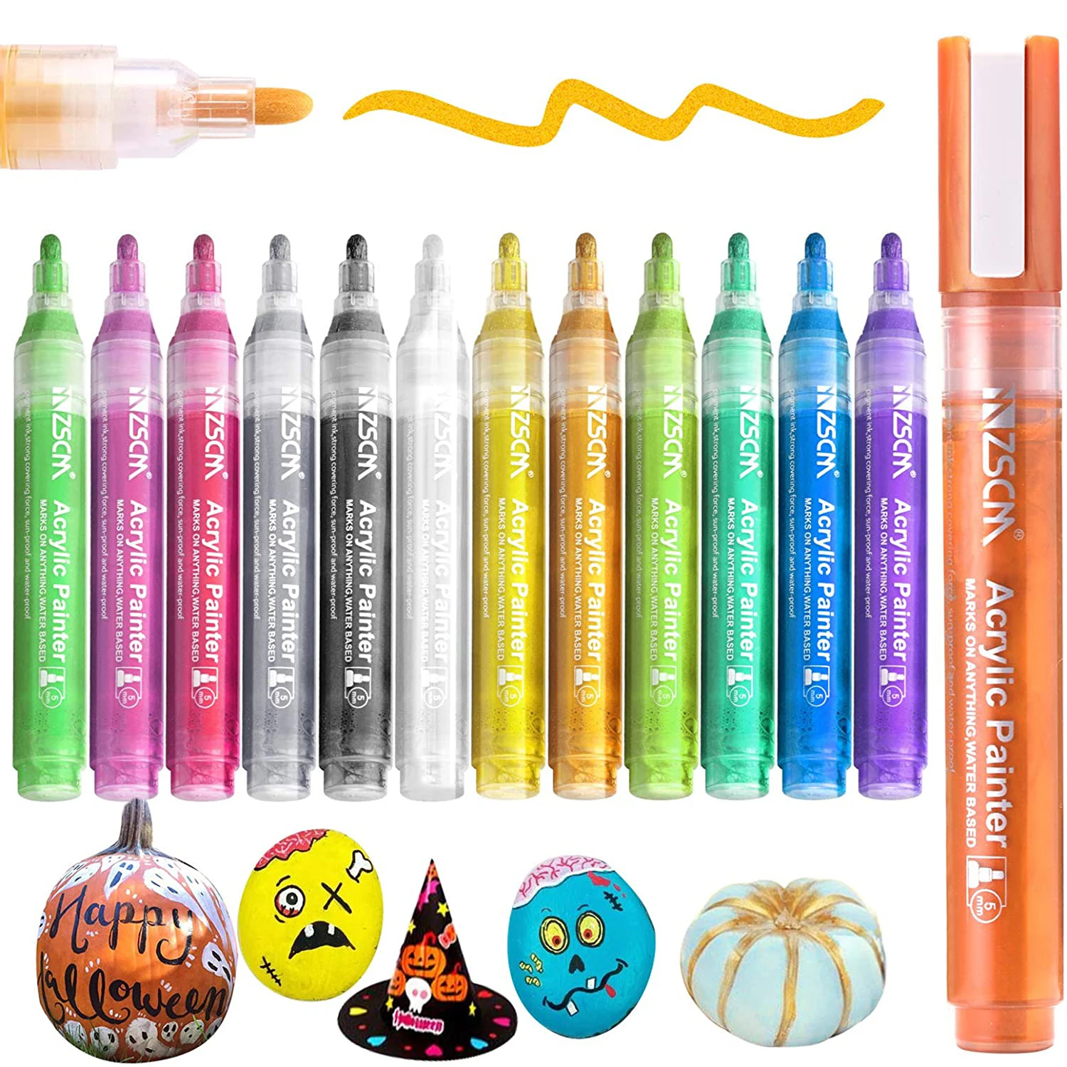 3mm Paint Pens Acrylic Art Markers 12 Colors Halloween Pumpkin Painting Metallic Adults Card Making Wood Slices School Supplies
3mm Paint Pens Acrylic Art Markers 12 Colors Halloween Pumpkin Painting Metallic Adults Card Making Wood Slices School Supplies