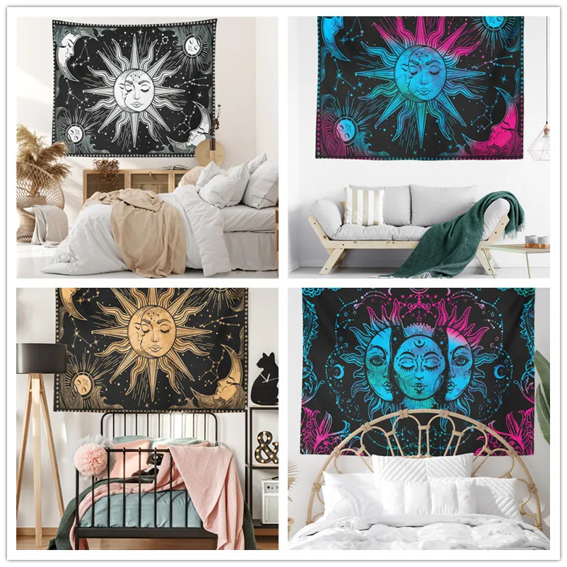 1 piece of European and American style color abstract sun printing home decoration tapestry
1 piece of European and American style color abstract sun printing home decoration tapestry