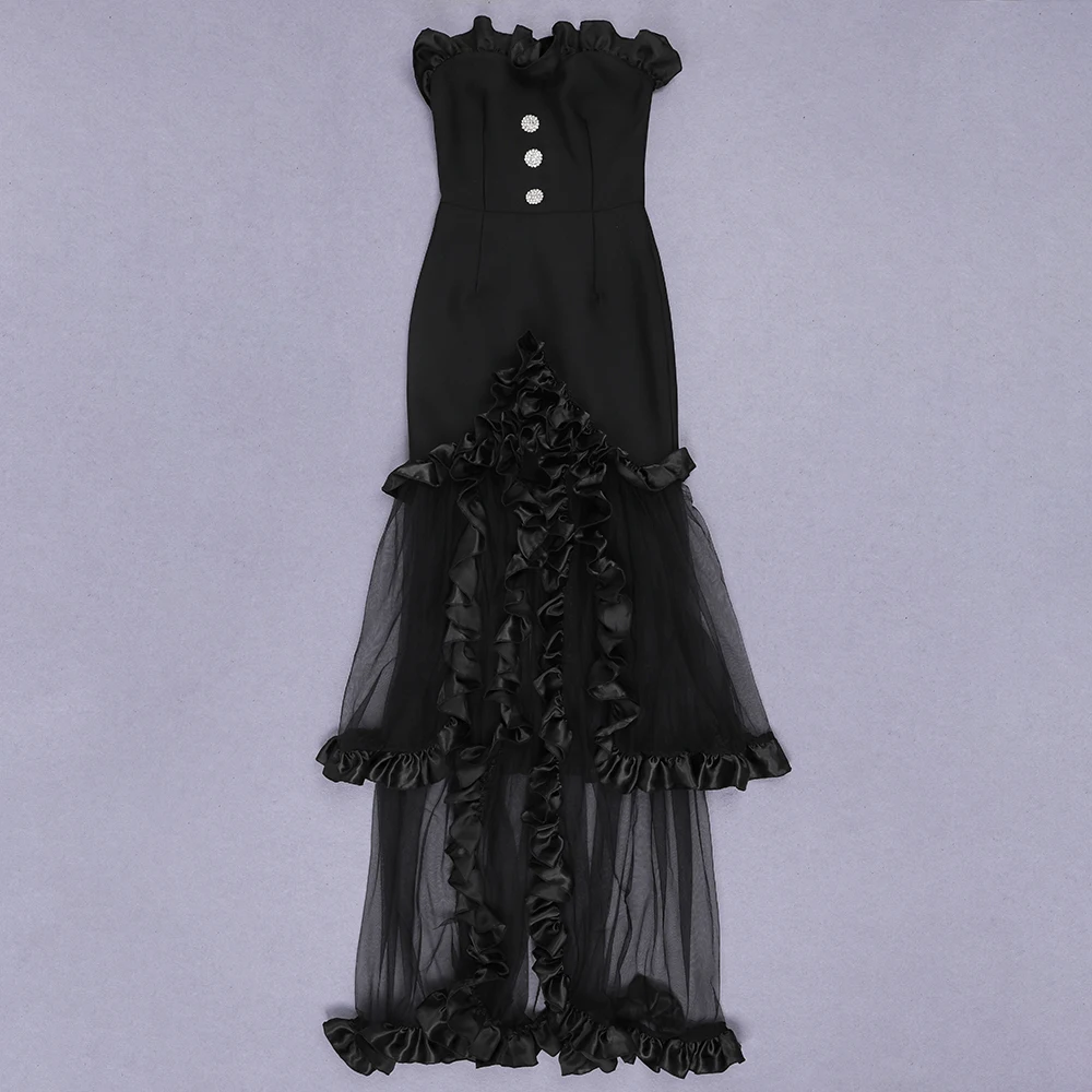 Halinfer Sexy Strapless Backless Black Maxi Long Bodycon Bandage Dress 2020 Designer Elegant Party Dress Vestido
Halinfer Sexy Strapless Backless Black Maxi Long Bodycon Bandage Dress 2020 Designer Elegant Party Dress Vestido