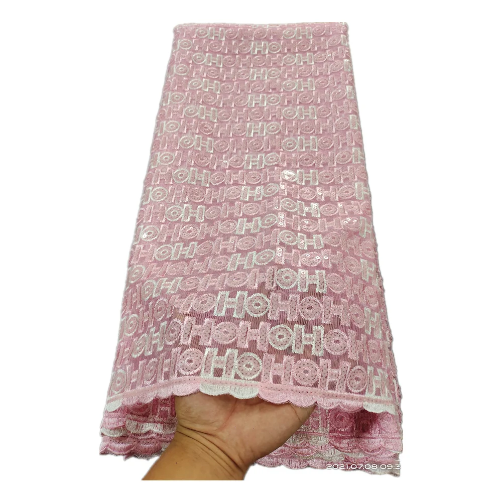 New African French Mesh Lace Fabric With Sequins Nigerian Net Lace Fabric Embroidery Lace For Party Dress 5yards YYN12
New African French Mesh Lace Fabric With Sequins Nigerian Net Lace Fabric Embroidery Lace For Party Dress 5yards YYN12