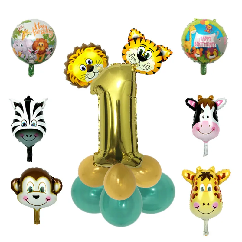 JQSYRISE Jungle Animal Monkey Tiger Lion Balloon Kids Birthday Party Number 1 2 3 4 5 6 7 8 9 Foil Balloon Baby Shower Supplies
JQSYRISE Jungle Animal Monkey Tiger Lion Balloon Kids Birthday Party Number 1 2 3 4 5 6 7 8 9 Foil Balloon Baby Shower Supplies
