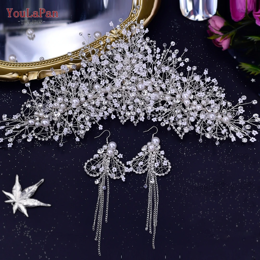 YouLaPan HP245 Luxury Bridal Crown Handmade Beads Tiara for Wedding Hair Accessories Bling Headbands for Women Wedding Headdress
YouLaPan HP245 Luxury Bridal Crown Handmade Beads Tiara for Wedding Hair Accessories Bling Headbands for Women Wedding Headdress
