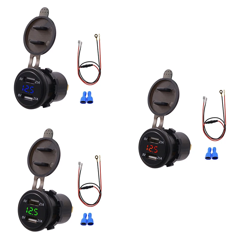 DHBH-водонепроницаемая розетка зарядного устройства с двумя USB-портами 2,1 А и 2,1 а с цифровым вольтметром и светодиодной подсветкой для IPad, IPhone,...
DHBH-водонепроницаемая розетка зарядного устройства с двумя USB-портами 2,1 А и 2,1 а с цифровым вольтметром и светодиодной подсветкой для IPad, IPhone,...