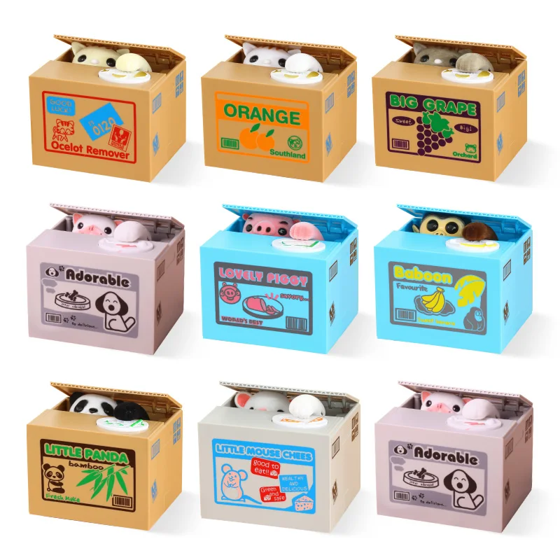 Cat Piggy Bank Coin Box Dog Deposit Saving Money Safe Box Electronic Cash Plastic Safety Deposit Box for Children Kid Home C001
Cat Piggy Bank Coin Box Dog Deposit Saving Money Safe Box Electronic Cash Plastic Safety Deposit Box for Children Kid Home C001
