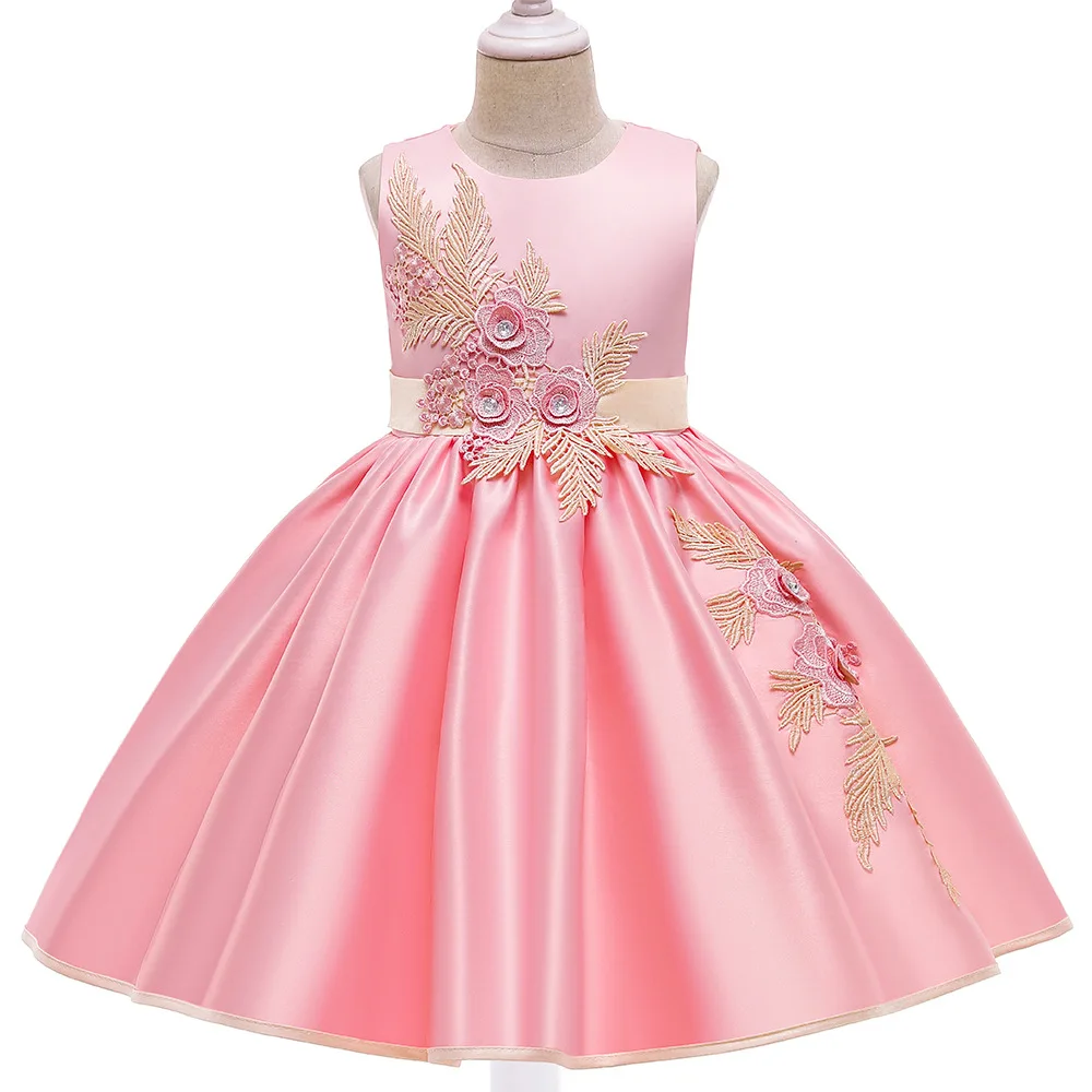 Summer Girls Dress 2021 Pink NEW Sleeveless Appliques Satin FlowerGirls Princess Party Dress Fashion Baby Kids Girls Clothing
Summer Girls Dress 2021 Pink NEW Sleeveless Appliques Satin FlowerGirls Princess Party Dress Fashion Baby Kids Girls Clothing