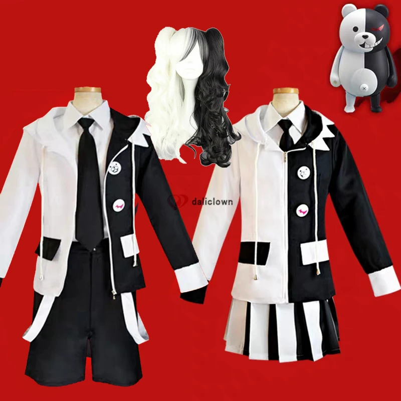 Anime Danganronpa V3: Killing Harmony Cosplay Monokuma Uniform Cosplay Costume Jacket Coat+Shirt+Short Full Set
Anime Danganronpa V3: Killing Harmony Cosplay Monokuma Uniform Cosplay Costume Jacket Coat+Shirt+Short Full Set