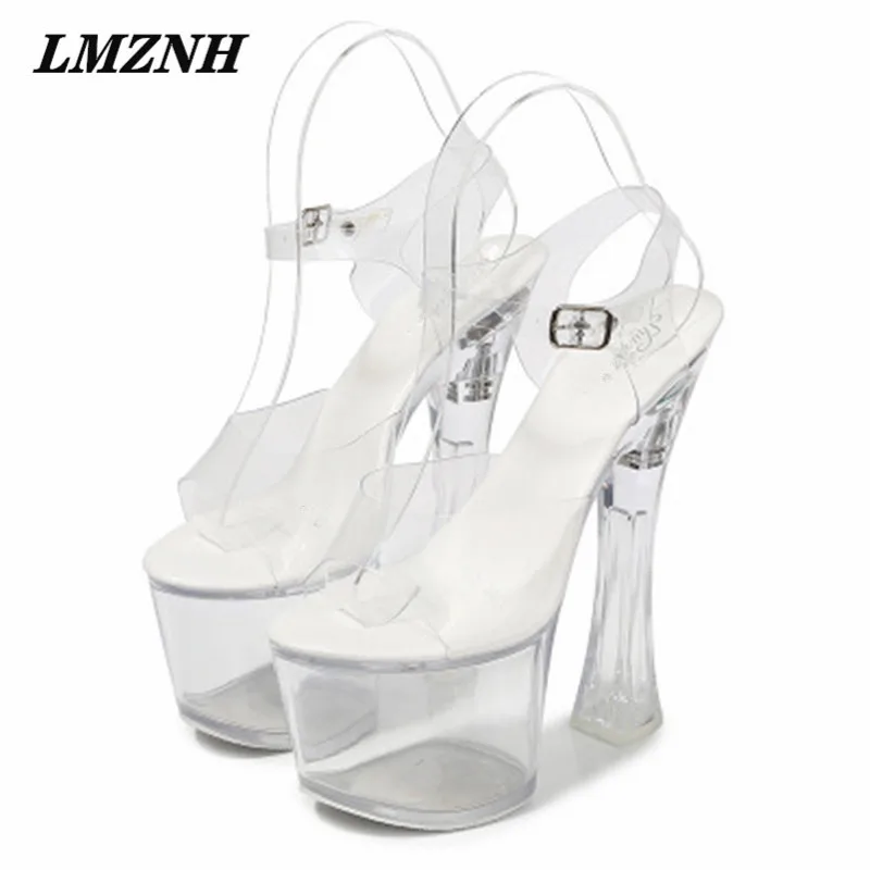 LMZNH Summer Fashion Sandals Women 2021 PVC Buckle Strap Luminous 17CM Heel Ladies Pumps High Quality Nightclub Platform Shoes
LMZNH Summer Fashion Sandals Women 2021 PVC Buckle Strap Luminous 17CM Heel Ladies Pumps High Quality Nightclub Platform Shoes