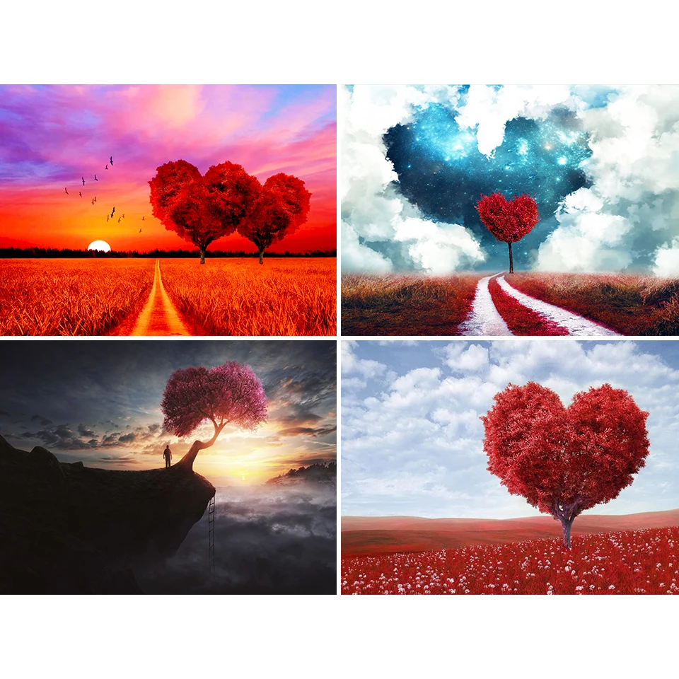 5D DIY Full Round Diamond Painting Valentine's Tree Heart Landscape Painting Mosaic Rhinestone Embroidery Home Decoration
5D DIY Full Round Diamond Painting Valentine's Tree Heart Landscape Painting Mosaic Rhinestone Embroidery Home Decoration
