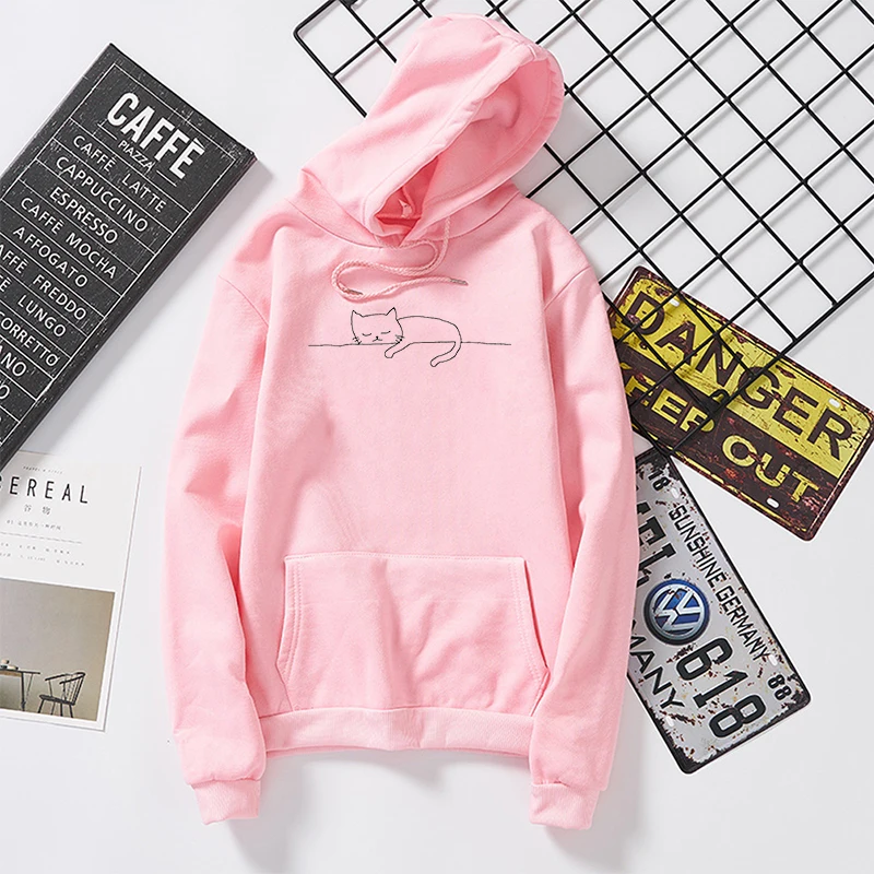 Autumn Harajuku Women Oversized Hoodies Sweatshirt Kawaii Pink Winter Cat Pattern Long Sleeve Moletom Hooded Sweatshirts Mujer
Autumn Harajuku Women Oversized Hoodies Sweatshirt Kawaii Pink Winter Cat Pattern Long Sleeve Moletom Hooded Sweatshirts Mujer