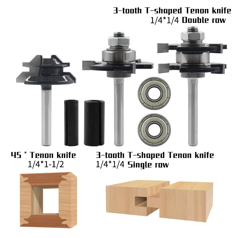 Фрезерный резак 45 ° Tenon, резак-головоломка, линейный резак, 3 зубца, Т-образный Фрезерный резак 1/4*1-1/2
Фрезерный резак 45 ° Tenon, резак-головоломка, линейный резак, 3 зубца, Т-образный Фрезерный резак 1/4*1-1/2